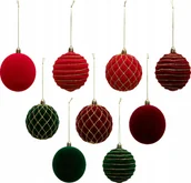 Ozdoby bożonarodzeniowe - Atmosphera Zestaw ozdób choinkowych, Ø 8 cm - miniaturka - grafika 1