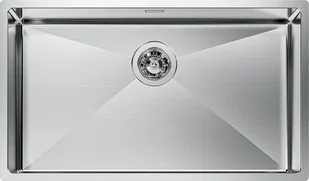 Foster Zlewozmywak 1718050 QUADRA R12 Komora 86x44 FM na równi z blatem Stal + Ruszt - Zlewozmywaki - miniaturka - grafika 1