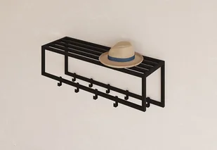 Wieszak Ari z półką metalową - Wieszaki i stojaki - miniaturka - grafika 1