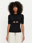 Swetry damskie - Silvian Heach Sweter GPP24269MA Czarny Slim Fit - miniaturka - grafika 1