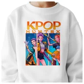 Bluzy dla dziewczynek - BLUZA DZIECIĘCA K-POPOWE ŁOWCZYNIE DEMONÓW HUNTRIX 146-152 BAWEŁNIANA - miniaturka - grafika 1