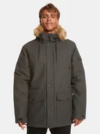 Kurtki męskie - Quiksilver Kurtka zimowa Long Trip Jckt EQYJK03988 Szary Regular Fit - miniaturka - grafika 1