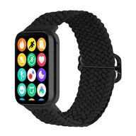 Akcesoria do smartwatchy - Opaska pasek bransoletka NYLON LOOP Xiaomi Mi Band 8 PRO / Redmi Watch 4 czarny - miniaturka - grafika 1