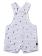 Spodenki dla niemowląt - Sanetta Kidswear Ogrodniczki w kolorze błękitnym ze wzorem - miniaturka - grafika 1