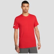 Koszulki męskie - Koszulka Męska Nike Sportowa Bawełniana Czerwona CZ0881-657 - miniaturka - grafika 1