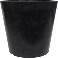 Donice - TIERRA VERDE Donica ogrodowa 40 cm gumowa czarna OCTAVIA - miniaturka - grafika 1