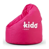 Fotele i pufy dla dzieci - Pufa Dziecięca KIDO BY DIABLO CHAIRS: Różowa, Worek Sako Do Siedzenia Dla Dzieci, Do Pokoju Dziecięcego, W Kolorze Różowym, Wodoodporna, Solidna Puf.. - miniaturka - grafika 1