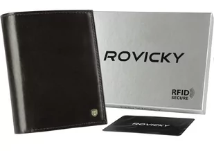 Portfel męski skórzany N62-RVT-3210 D.Brown - Portfele - miniaturka - grafika 1