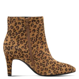 s.Oliver Damskie botki na obcasie 5-25316-43, w panterkę, 40 EU, Leopard, 40 EU - Botki damskie - miniaturka - grafika 1