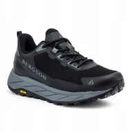 Buty trekkingowe męskie - Buty trekkingowe męskie Bergson Jabal Low Stx black 42 Eu - miniaturka - grafika 1