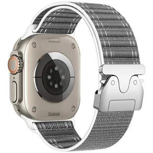 Pasek BELINE Woven Nylon Diagonal Style Parachute do Apple Watch 38/40/41mm Szary - Akcesoria do smartwatchy - miniaturka - grafika 1