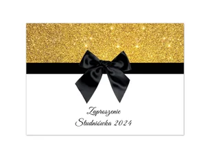 Zaproszenia personalizowane z kopertą na studniówkę - 8 szt. - Kartki okolicznościowe i zaproszenia - miniaturka - grafika 1