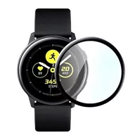 Akcesoria do smartwatchy - Szkło Hybrydowe FULL GLUE 5D do  Samsung Watch Active czarny - miniaturka - grafika 1