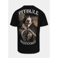 Koszulki sportowe męskie - Pit Bull T-Shirt Koszulka Tommy Gun Black - miniaturka - grafika 1