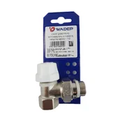 Zawory i kraniki - Zawór grzejnikowy termostatyczny z nastawą wstępną kątowy- 1/2" WADEP - miniaturka - grafika 1