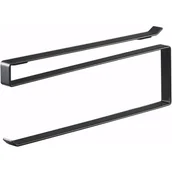 Stojaki na ręczniki papierowe - Czarny wiszący uchwyt na ścierki kuchenne Yamazaki Tower - miniaturka - grafika 1