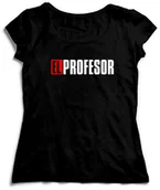 Gadżety dla niej i dla niego - KOSZULKA DOM Z PAPIERU LA CASA DE PAPEL DAMSKA EL PROFESOR - miniaturka - grafika 1