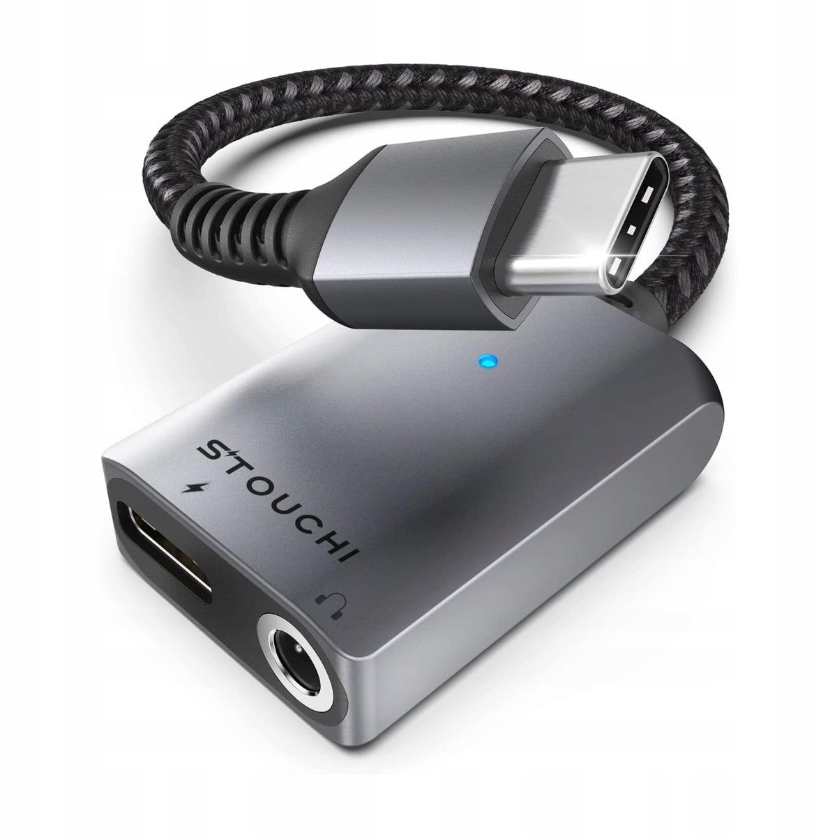 Adapter HUB USB-C Na PD USB-C Mini Jack 3,5mm Konwerter Rozdzielacz