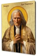 Ikony i obrazy sakralne - Ikona święty Jan Maria Vianney - miniaturka - grafika 1