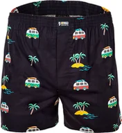 Majtki męskie - Happy Shorts Herren Web-Boxershorts - Amerykańskie bokserki Vacation L - miniaturka - grafika 1