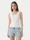 Koszulki i topy damskie - Patrizia Pepe Top 2M4523/J407-W146 Biały Slim Fit - miniaturka - grafika 1