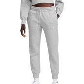 Spodnie rowerowe - Nike Spodnie damskie Sportswear Phnx FLC Mr Pant Std, Dk Grey Heather/Sail, FZ7626-063, M-S - miniaturka - grafika 1