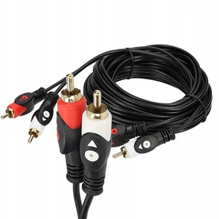 Przedłużacz kabel 2x RCA (chinch) - 2x RCA 5m - Kable - miniaturka - grafika 1