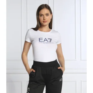 EA7 T-shirt | Slim Fit - Koszulki i topy damskie - miniaturka - grafika 1