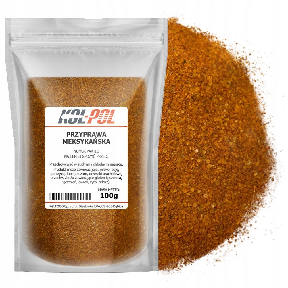 PRZYPRAWA MEKSYKAŃSKA 100g Aromatyczna mieszanka naturalna jakość Kol-Pol