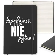 Notesy i bloczki - NOTES Z GUMKĄ 96 Stron Dla Nauczyciela SPOKOJNIE DZIŚ NIE PYTAM Wzory - miniaturka - grafika 1