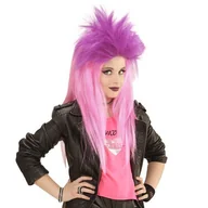 Dodatki do strojów karnawałowych - PERUKA DZIECIĘCA PUNK NEON RÓŻOWA - miniaturka - grafika 1