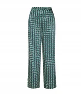 Spodnie damskie - PEPE JEANS SPODNIE DAMSKIE ZIELONE W KWIATY S P9B - miniaturka - grafika 1