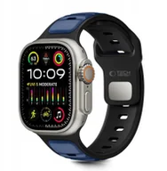 Akcesoria do smartwatchy - Pasek Tech-Protect IconBand Line do Apple Watch 8 / 9 / 10 / 11 / SE / Ultra 44/45/46/49mm Black/navy - miniaturka - grafika 1