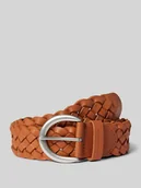 Paski - Pasek skórzany z efektem plecionki model ‘LISA’ - miniaturka - grafika 1