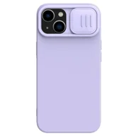 Etui i futerały do telefonów - Nillkin CamShield Silky Silicone Case etui iPhone 14 Plus pokrowiec z osłoną na aparat fioletowy - miniaturka - grafika 1