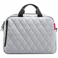 Torby na laptopy - reisenthel Teczka 40 cm Komora na laptopa rhombus light grey - miniaturka - grafika 1