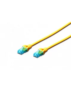 Digitus Patch cord kat.5e UTP żółty 0.5m DK1511-005Y - Patchcordy - miniaturka - grafika 3
