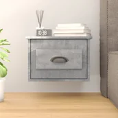 Szafki nocne - vidaXL Wisząca szafka nocna, szarość betonu, 41,5x36x28 cm - miniaturka - grafika 1