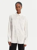 Koszule damskie - Guess Koszula W5YH40 WFQC2 Écru Regular Fit - miniaturka - grafika 1