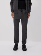 Spodnie sportowe męskie - Reserved - Spodnie dresowe regular fit - ciemnoszary - miniaturka - grafika 1