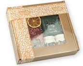 Zestawy upominkowe - Zestaw prezentowy z herbatami, żurawiną w mlecznej czekoladzie oraz konfiturami - miniaturka - grafika 1