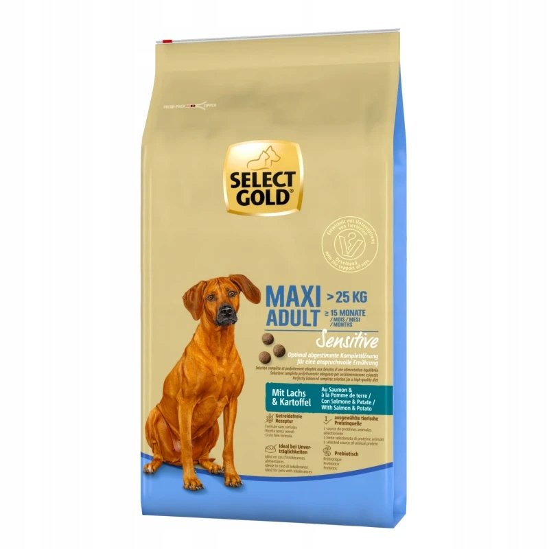 SELECT GOLD Sensitive Adult Maxi Łosoś i ziemniaki 12 kg
