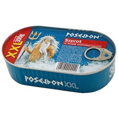 Szprot w sosie pomidorowym XXL POSEJDON, 300 g