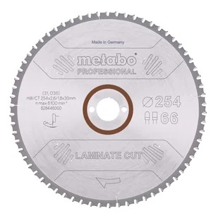 Metabo Tarcza do cięcia paneli laminowanych 254x30mm 66T - Tarcze do pił - miniaturka - grafika 1