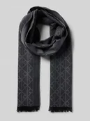 Apaszki i szaliki męskie - Szal wełniany z haftem na całej powierzchni model ‘Tonal’ - miniaturka - grafika 1