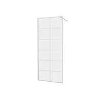 Kabiny prysznicowe - Kabina prysznicowa 80 x 200 cm Walk-in Frame White Wellneo - miniaturka - grafika 1