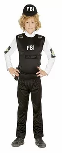Guirca FBI Agent kostium policjant kostium dla dzieci policji Cop SEC SWAT rozm. 110  152, 128/134 - Stroje karnawałowe - miniaturka - grafika 1