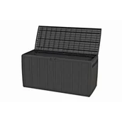 Ławki ogrodowe - Skrzynia 270 l Leonardo grafit - miniaturka - grafika 1