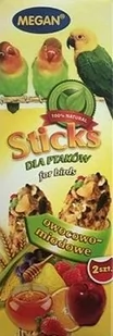 Megan Sticks 2szt - kolby dla ptaków owocowo-miodowe - Przysmaki dla gryzoni - miniaturka - grafika 1