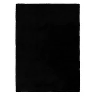 Dywany - Dywan BUNNY IMITACJA FUTRA KRÓLIKA czarny 180x270 cm - miniaturka - grafika 1